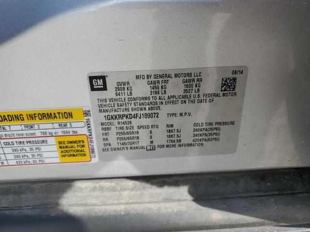 2015 GMC ACADIA SLE - 1GKKRPKD4FJ189072