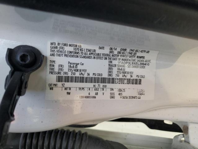 VIN 1FADP3L9XEL399410 2014 Ford Focus, ST no.12