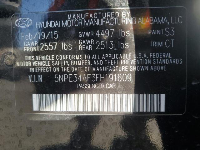 2015 HYUNDAI SONATA SPO - 5NPE34AF3FH191609