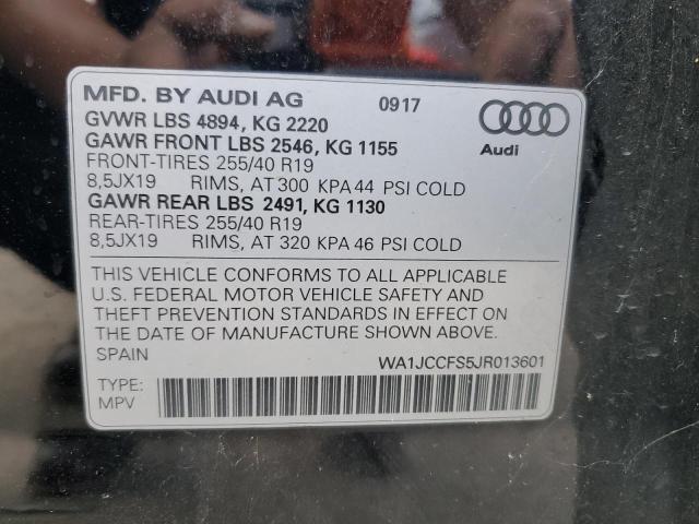 VIN WA1JCCFS5JR013601 2018 Audi Q3, Premium Plus no.13