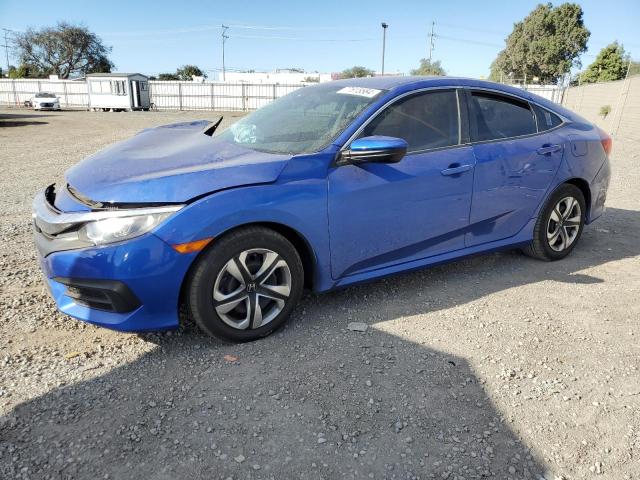 HONDA CIVIC LX 2017 blue  gas 19XFC2F56HE066037 photo #1