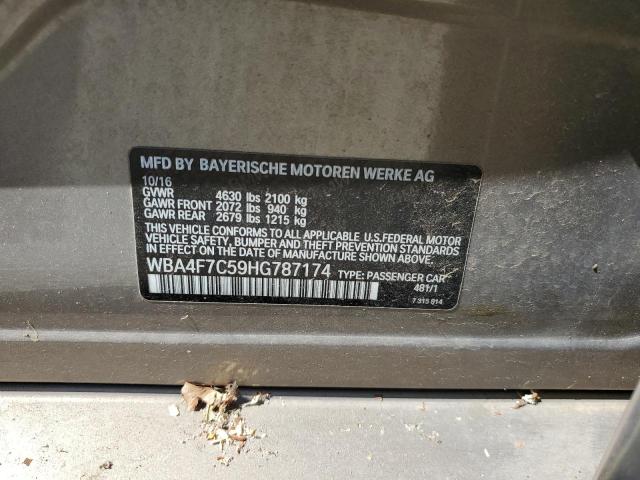 2017 BMW 430I GRAN - WBA4F7C59HG787174