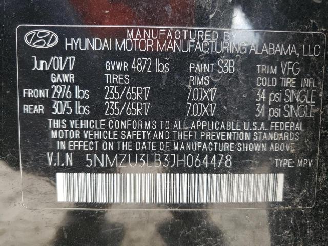 2018 HYUNDAI SANTA FE S - 5NMZU3LB3JH064478