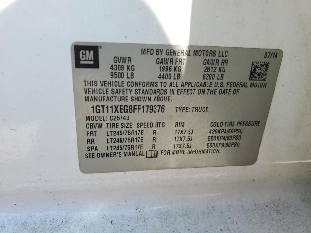 2015 GMC SIERRA C25 1GT11XEG8FF179376