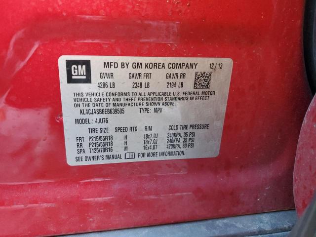 VIN KL4CJASB6EB639505 2014 Buick Encore no.13