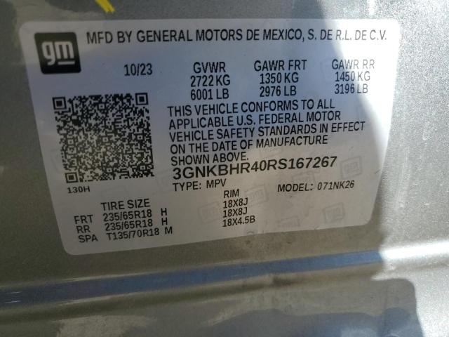 2024 CHEVROLET BLAZER 2LT - 3GNKBHR40RS167267