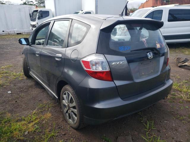 HONDA FIT SPORT 2013 gray hatchbac gas JHMGE8H55DC055092 photo #3