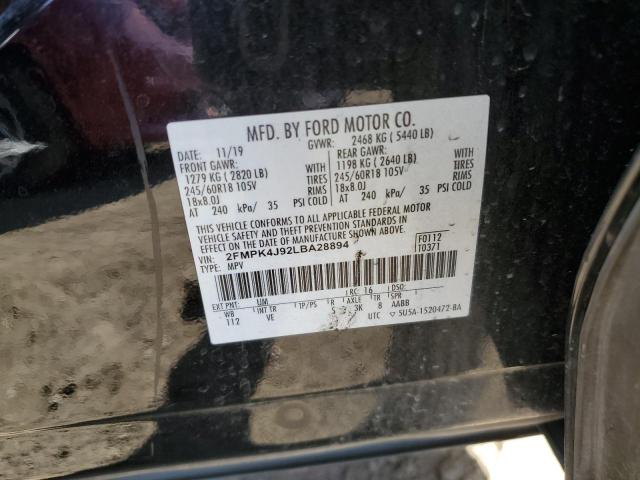 2020 FORD EDGE SEL - 2FMPK4J92LBA28894