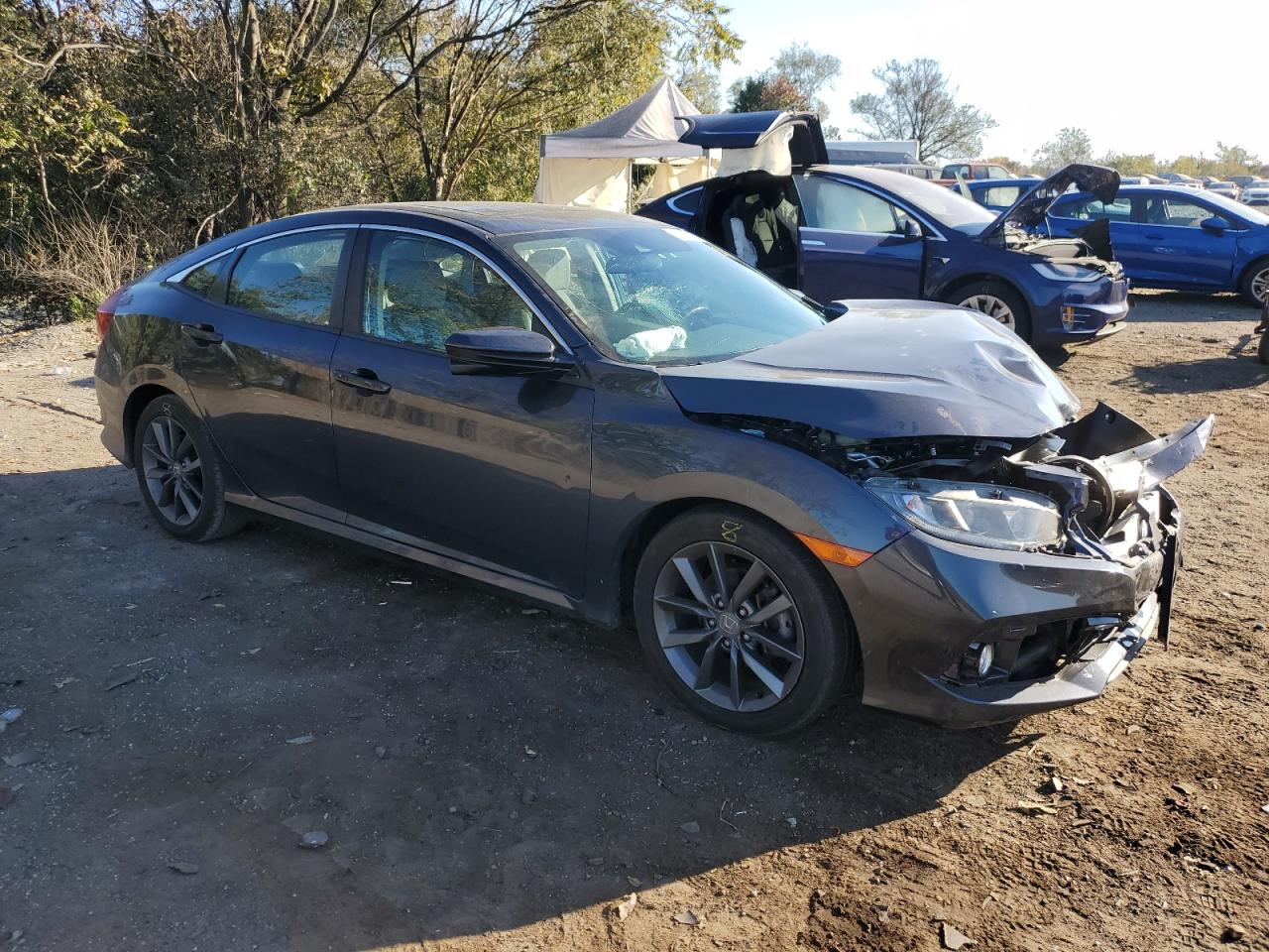 Lot #2981507644 2020 HONDA CIVIC EX