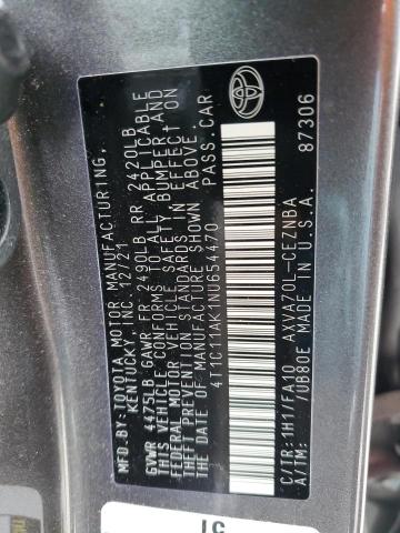 2022 TOYOTA CAMRY LE - 4T1C11AK1NU654470