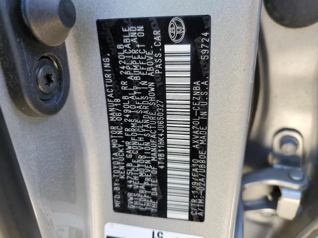 2018 TOYOTA CAMRY L - 4T1B11HK4JU650327