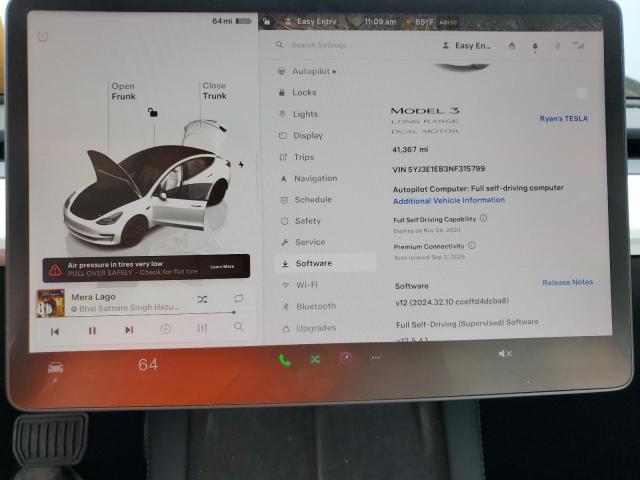 2022 TESLA MODEL 3 - 5YJ3E1EB3NF315799
