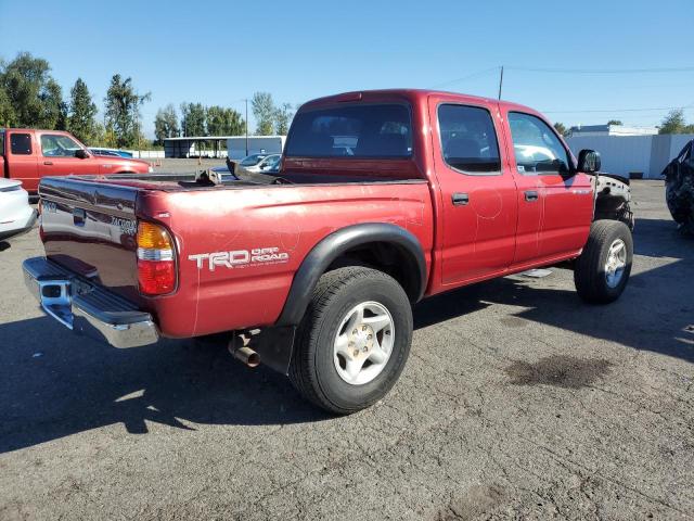 TOYOTA TACOMA DOU 2001 red crew pic gas 5TEHN72N61Z767052 photo #4