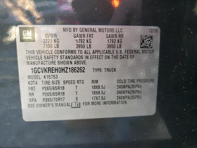 2017 CHEVROLET SILVERADO - 1GCVKREH0HZ186262