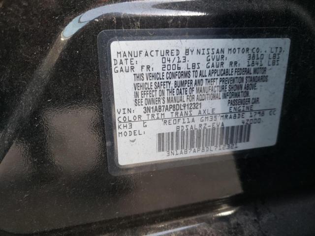 VIN 3N1AB7AP8DL712321 2013 Nissan Sentra, S no.12