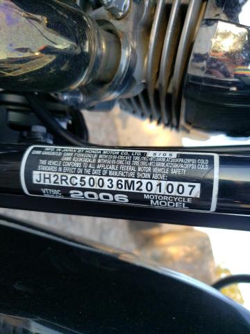 2006 HONDA VT750 C JH2RC50036M201007
