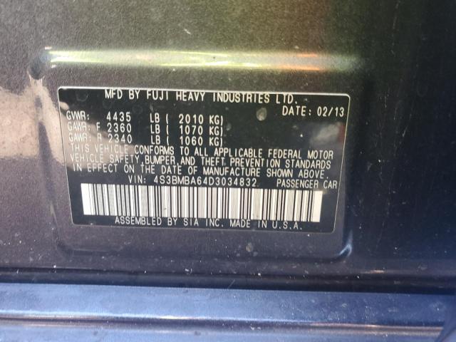 VIN 4S3BMBA64D3034832 2013 Subaru Legacy, 2.5I no.12