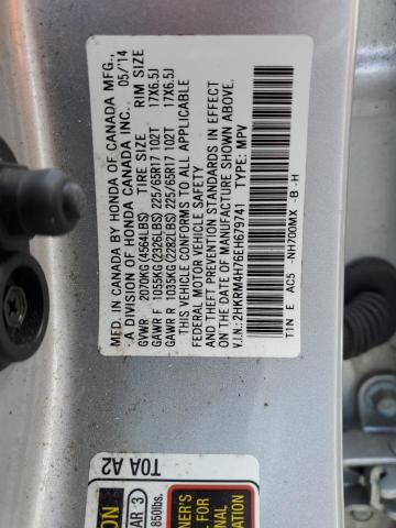 VIN 2HKRM4H76EH679741 2014 Honda CR-V, Exl no.13