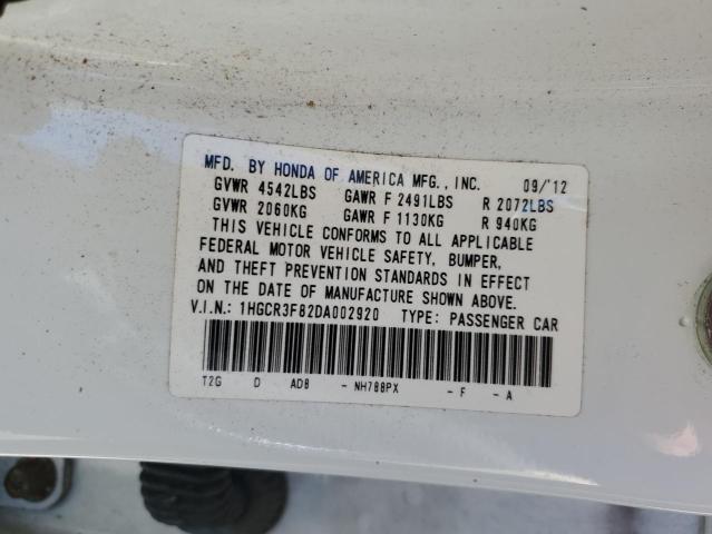 VIN 1HGCR3F82DA002920 2013 Honda Accord, Exl no.13