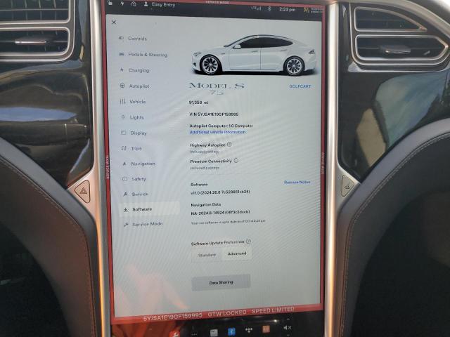 VIN 5YJSA1E19GF159995 2016 Tesla MODEL S no.9