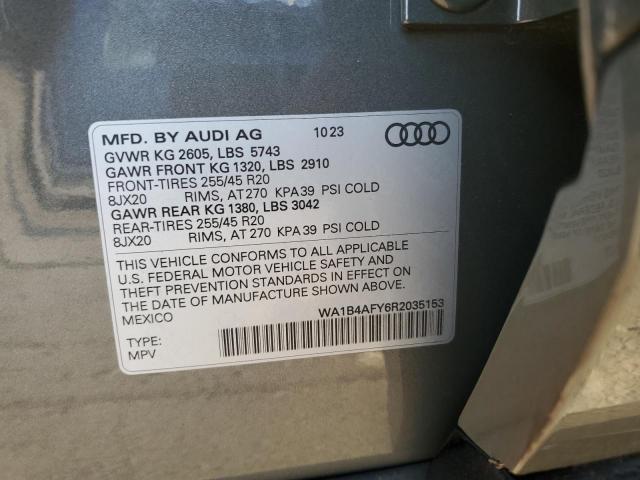 VIN WA1B4AFY6R2035153 2024 AUDI SQ5 no.14