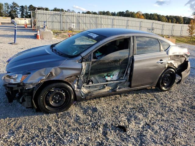 NISSAN SENTRA S 2019 gray  gas 3N1AB7AP5KY263129 photo #1