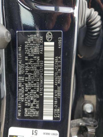 VIN 4T1C11AKXPU127093 2023 Toyota Camry, LE no.12