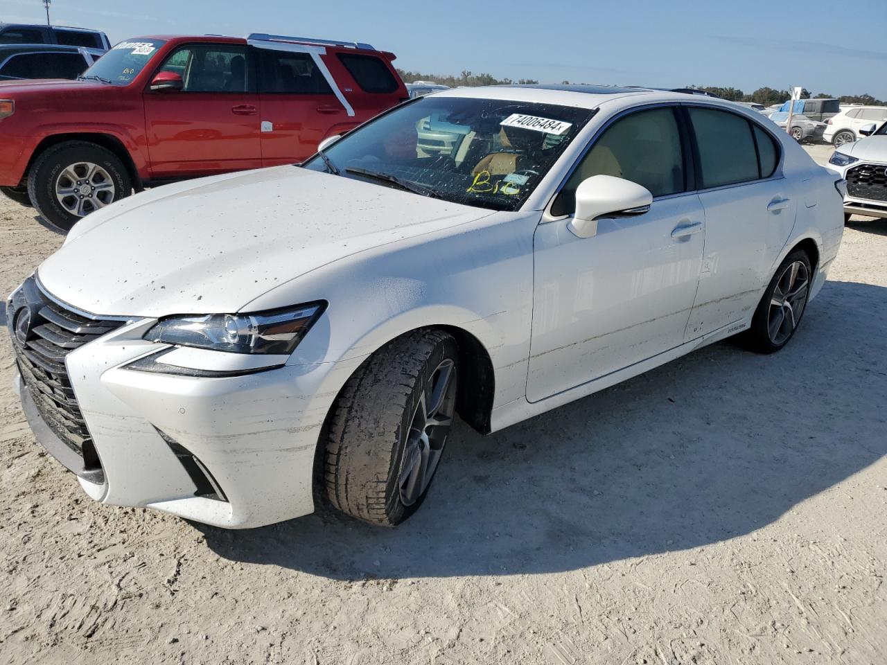 LEXUS GS 450H BA 2017 white  hybrid engine JTHBS1BL6HA002274 photo #1