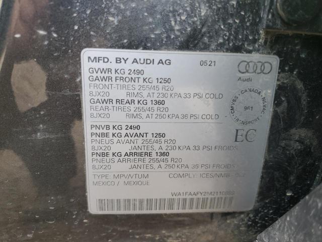 2021 AUDI Q5 TECHNIK WA1FAAFY2M2110899