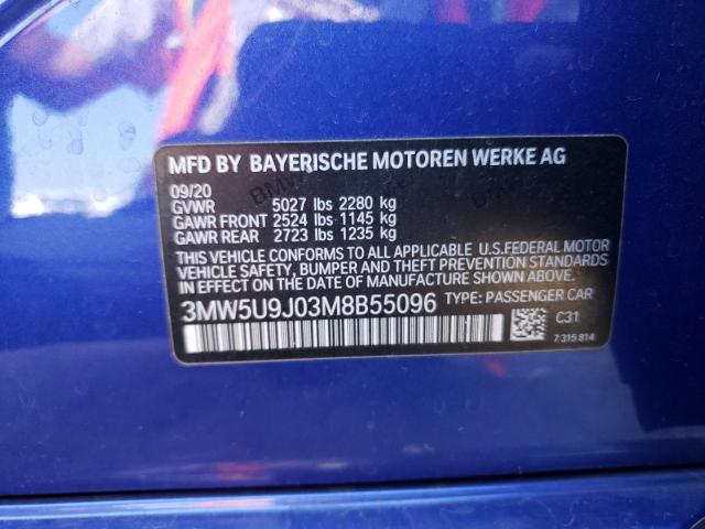 2021 BMW M340XI - 3MW5U9J03M8B55096