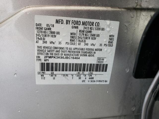 2018 FORD EDGE TITAN - 2FMPK3K90JBC16464