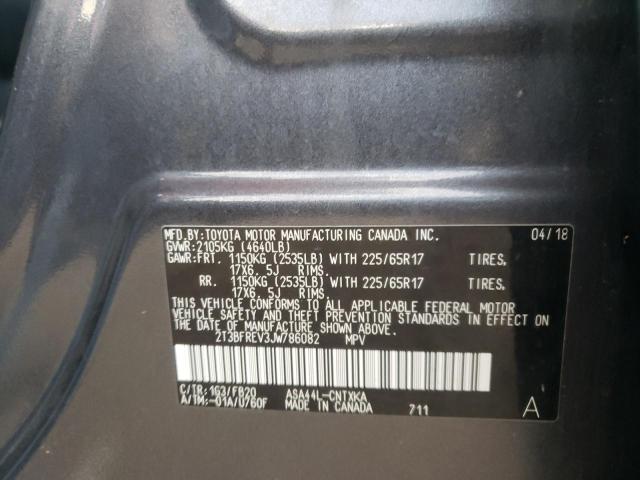 2018 TOYOTA RAV4 LE - 2T3BFREV3JW786082