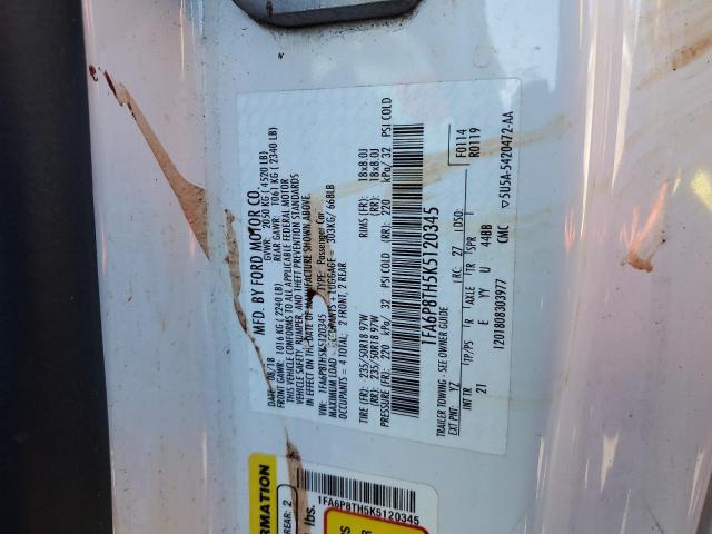 VIN 1FA6P8TH5K5120345 2019 FORD ALL MODELS no.12