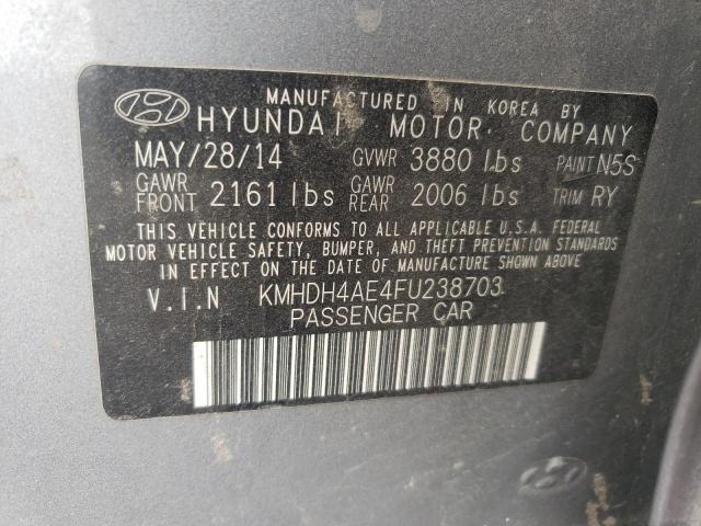 2015 HYUNDAI ELANTRA SE - KMHDH4AE4FU238703