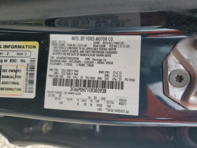 VIN 3FA6P0H71ER303938 2014 Ford Fusion, SE no.13