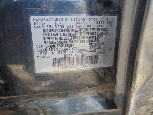 2015 NISSAN SENTRA S - 3N1AB7AP4FL693687
