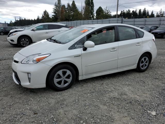 TOYOTA PRIUS 2015 white hatchbac hybrid engine JTDKN3DU9F0438579 photo #1