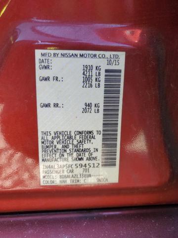 2015 NISSAN ALTIMA 2.5 - 1N4AL3AP5FC594512