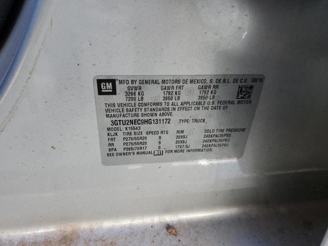 2017 GMC SIERRA K15 - 3GTU2NEC9HG131172