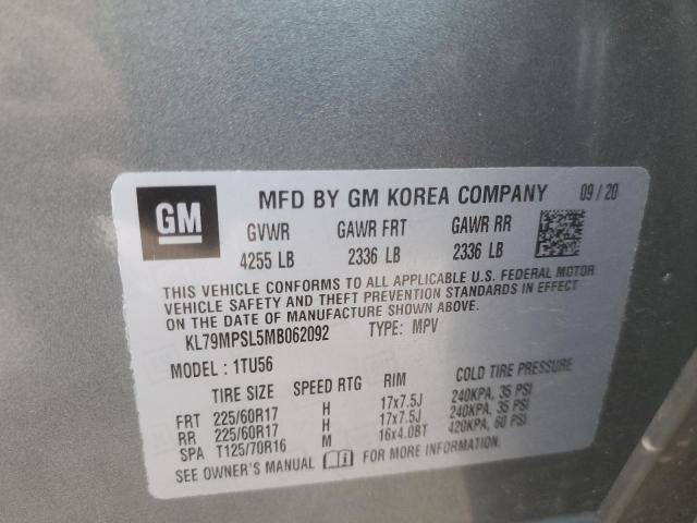 2021 CHEVROLET TRAILBLAZE - KL79MPSL5MB062092