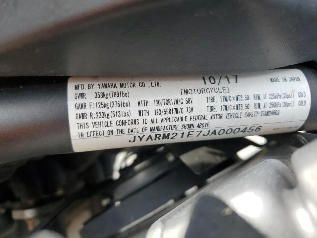 2018 YAMAHA XSR700 - JYARM21E7JA000456