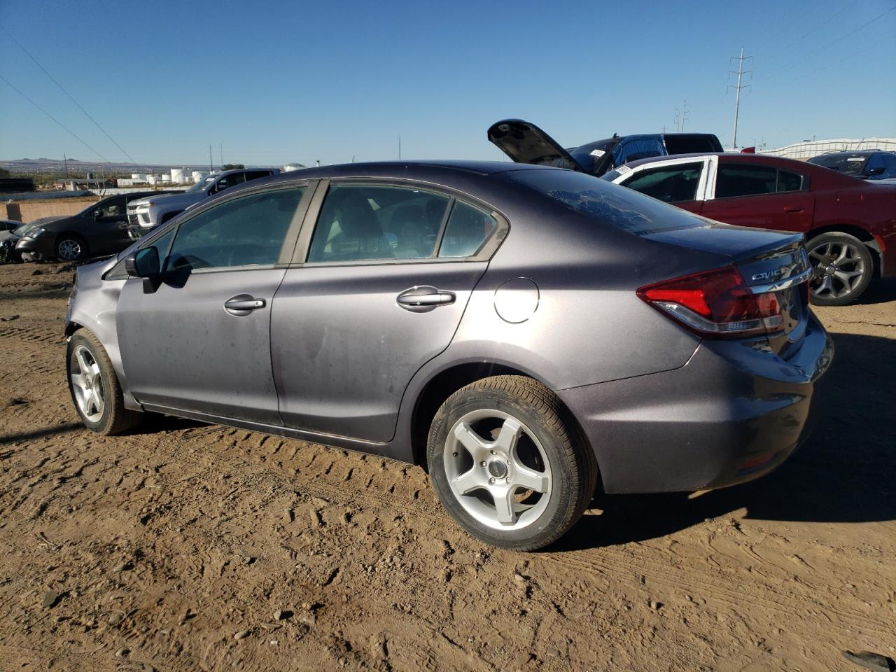 Lot #2928058386 2014 HONDA CIVIC LX