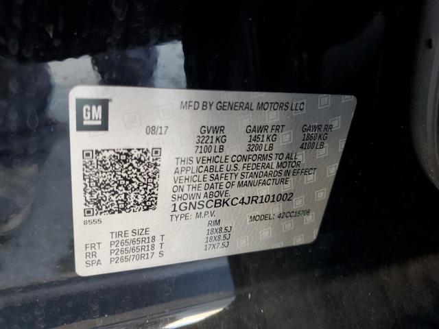 2018 CHEVROLET TAHOE C150 - 1GNSCBKC4JR101002