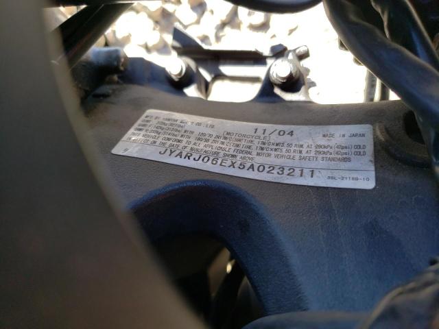 2005 YAMAHA YZFR6 L JYARJ06EX5A023211