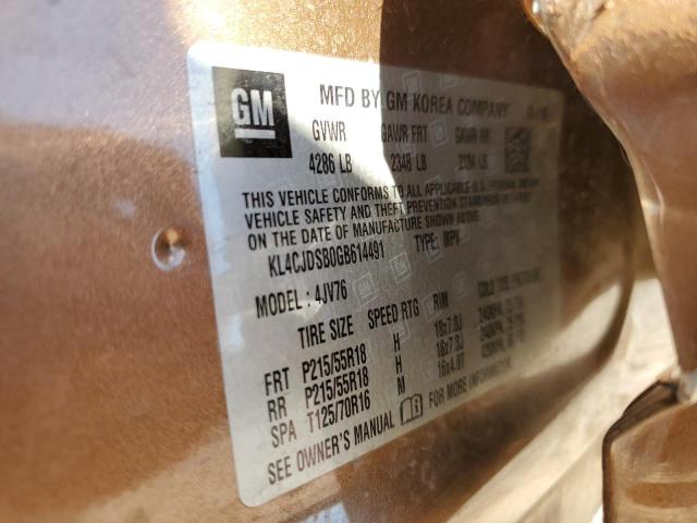 2016 BUICK ENCORE PRE - KL4CJDSB0GB614491