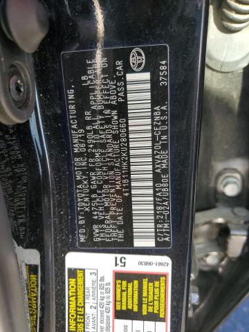 VIN 4T1B11HK2KU280660 2019 TOYOTA CAMRY no.12