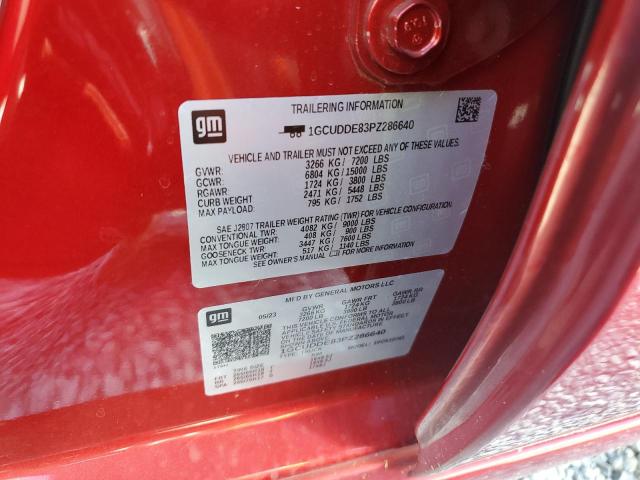 2023 CHEVROLET SILVERADO - 1GCUDDE83PZ286640