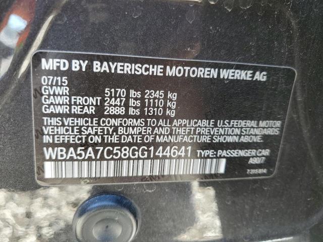 VIN WBA5A7C58GG144641 2016 BMW 5 SERIES no.12