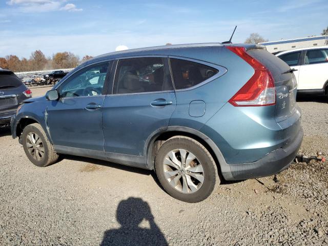 HONDA CR-V EXL 2014 teal  gas 5J6RM4H71EL020956 photo #3