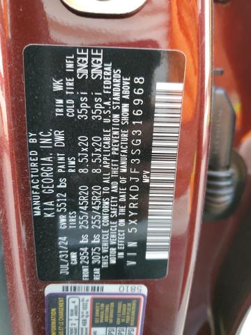 2025 KIA SORENTO SX 5XYRKDJF3SG316968